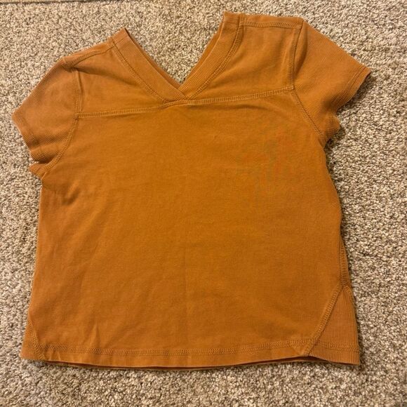 NWOT Free People Movement Hot Shot Baby Tee | Small | Camel - Picture 2 of 11